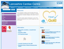 Tablet Screenshot of lancashirecardiaccentre.nhs.uk